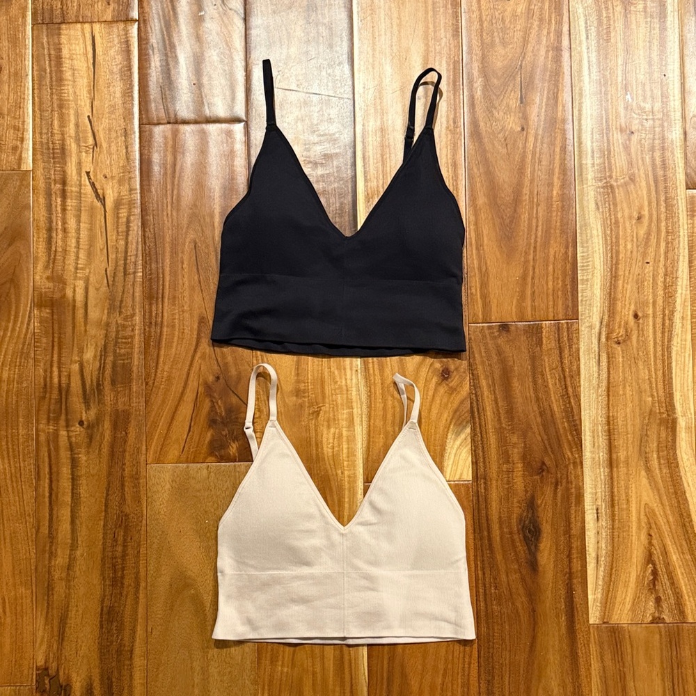 2 x Maidenform Longline Low Back Bralettes